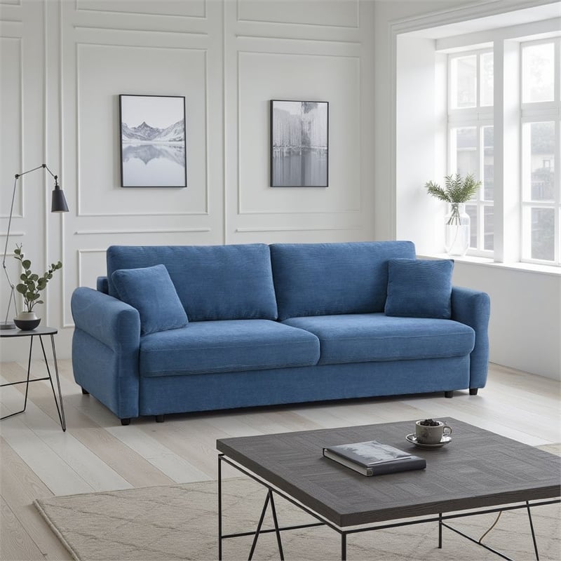Benjara Sofa with Queen Size Pull Out Sleeper- 92