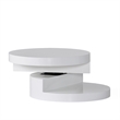 Benjara Coffee Table- Open Shelf- Rotating 24