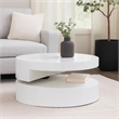 Benjara Coffee Table- Open Shelf- Rotating 24