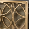 Benjara Gold Fireplace Screen- Single Panel Overlapping Circle Design- 41x31