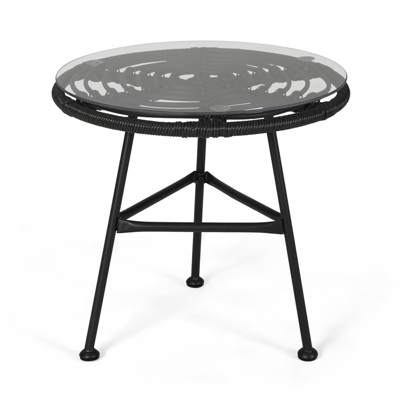 Benjara Tee Outdoor Side End Table- 20