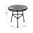 Benjara Tee Outdoor Side End Table- 20