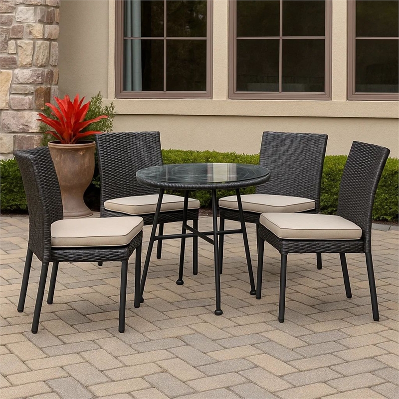 Benjara Tee Outdoor Side End Table- 20