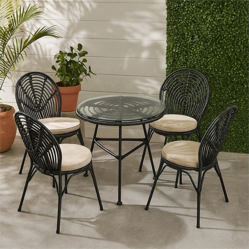 Benjara Tee Outdoor Side End Table- 20