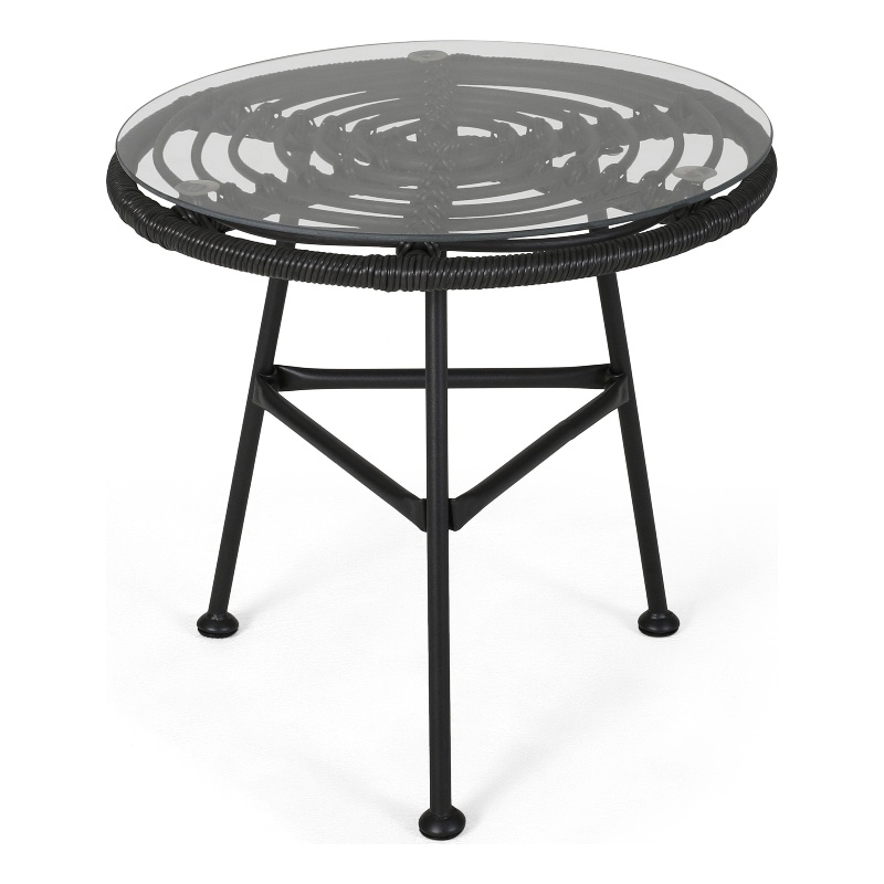 Benjara Tee Outdoor Side End Table- 20