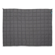 Benjara Blankie 20lbs Weighted Blanket- 60 x 80 Cotton Multilayer- Dark Gray