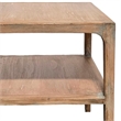 Benjara Tuley Corner End Table- Storage Shelf- Gray Pine Wood- 22in Square