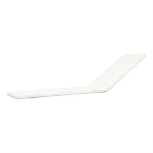 Benjara Pina Outdoor Cushion for Lounge Chaise- 79 Inch- Plush White Fabric