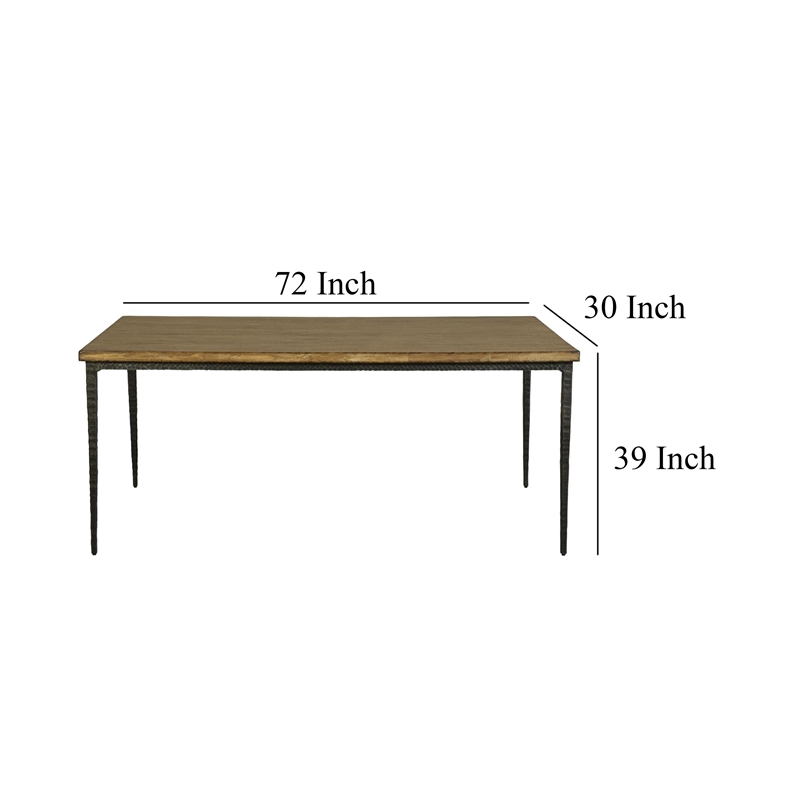 Benjara Lemy Dining Table- 72