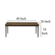 Benjara Lemy Coffee Table- 48