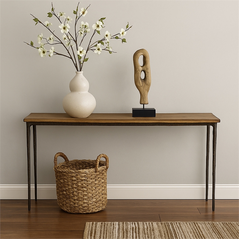 Benjara Lemy Sofa Console Table- 62