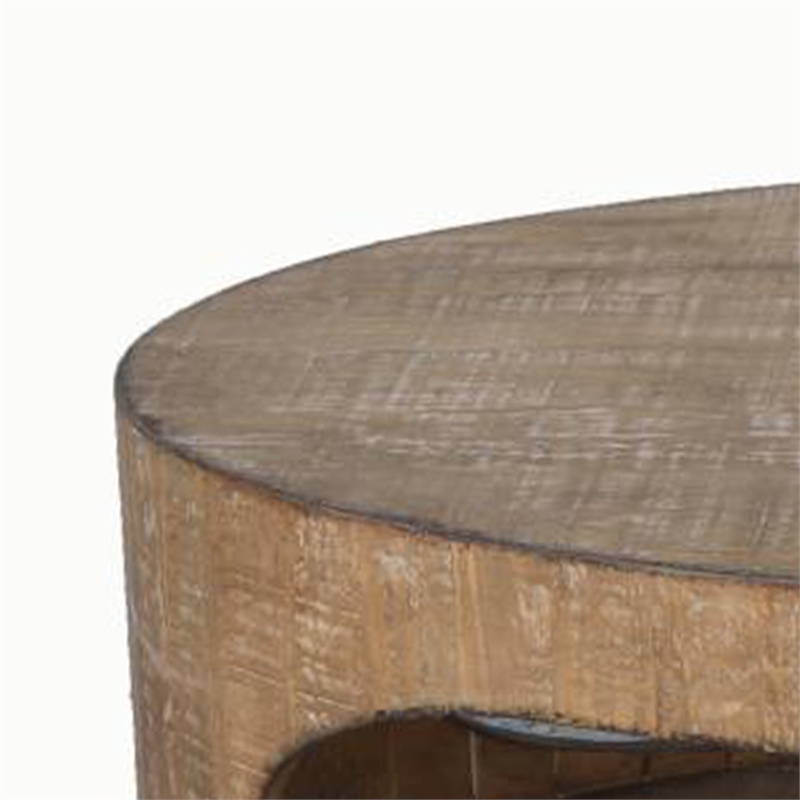 Benjara Roki Coffee Table w Shelf- 55