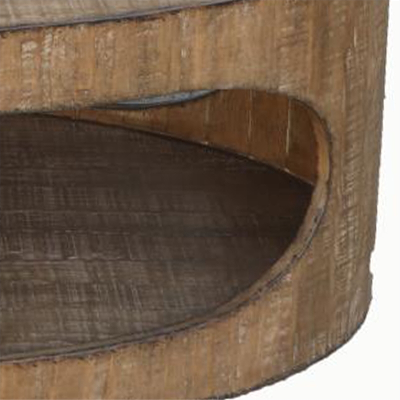 Benjara Roki Coffee Table w Shelf- 55