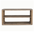 Benjara Roki Sofa Console Table w 2 Shelf- 60