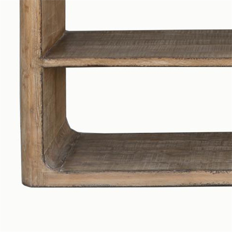 Benjara Roki Sofa Console Table w 2 Shelf- 60