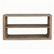 Benjara Roki Sofa Console Table w 2 Shelf- 60