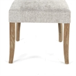 Benjara Ryna Dining Side Chair Set of 2- Gray- Washed Oak Brown Solid Wood