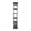 Benjara Sweet Bookcase- 85 Inch- 5 Shelves- Gray Metal Pipe Design- Fir Wood