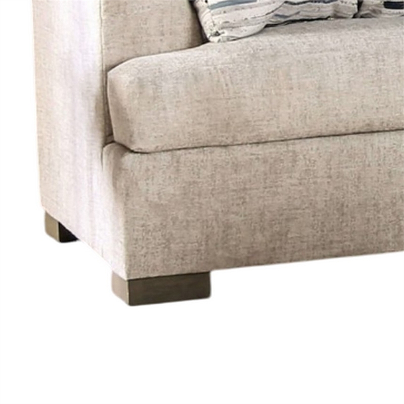 Benjara Lewis Sofa with 4 Accent PIllows- 92