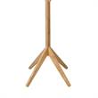 Benjara Margo Coat Rack- 8 Hooks- Tree Inspired Design- Oak Brown Solid wood