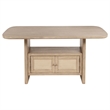 Benjara Lno Counter Height Dining Table w Storage Cabinet- 72