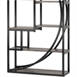 Benjara Modern Bookcase- 5 Tier Geometric Display Shelves- 71