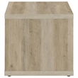 Benjara Rizz Side End Table- Square Cube Design Shelf- 23