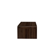 Benjara Maria Coffee Table- 2 Drawer and Waterfall Style- Brown Wood 47 Inch