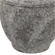 Benjara Accent Vase- Antique Brown Gray Ceramic- Modern Pot Shape- 16 Inch