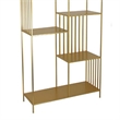 Benjara Tandum Plant Display Stand- Gold Metal 6 Shelves- Modern 71 Inch
