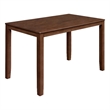 Benjara Accai Counter Height Dining Table- Angled Legs- Walnut Wood 59 Inch