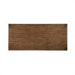 Benjara Enix Dining Table with Burnished Edges- Brown Solid Rubberwood 78 Inch