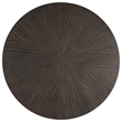Benjara Kiana Dining Table- Modern Dark Brown Solid Rubberwood- Round 47 Inch