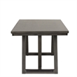 Benjara Ghy Dining Table- Brown Solid Acacia Wood- Rectangular 80