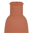 Benjara Decorative Flower Vase- Terracotta Inspired Orange Ceramic 15 Inch