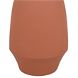 Benjara Decorative Flower Vase- Terracotta Inspired Orange Ceramic 15 Inch