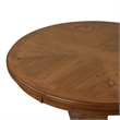 Benjara Dinie Dining Table- Classic Turned Base- Chestnut Brown Wood 48 Inch
