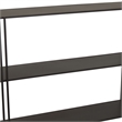 Benjara Bush Plant Display Stand- Modern 3 Tier Brown Metal Finish- 32 Inch