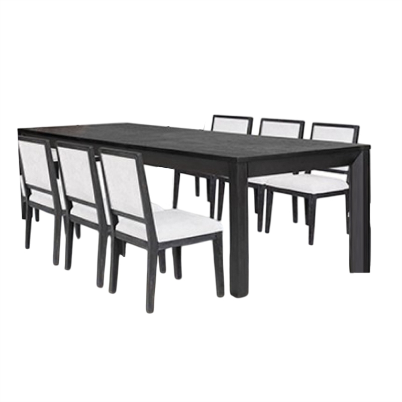 Benjara Kizie 7pc Dining Table Set- 94-118