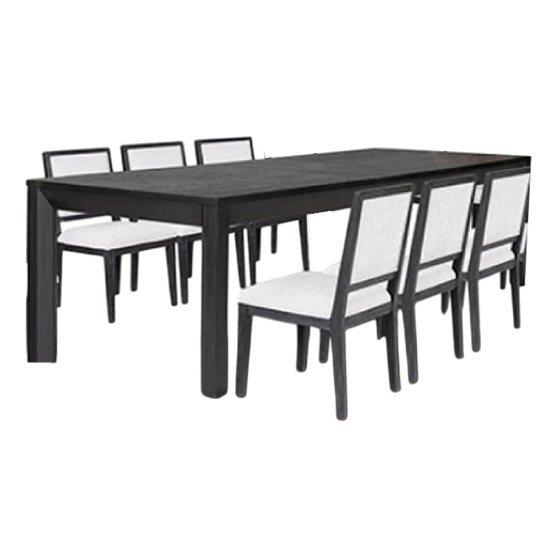 Benjara Kizie 7pc Dining Table Set- 94-118
