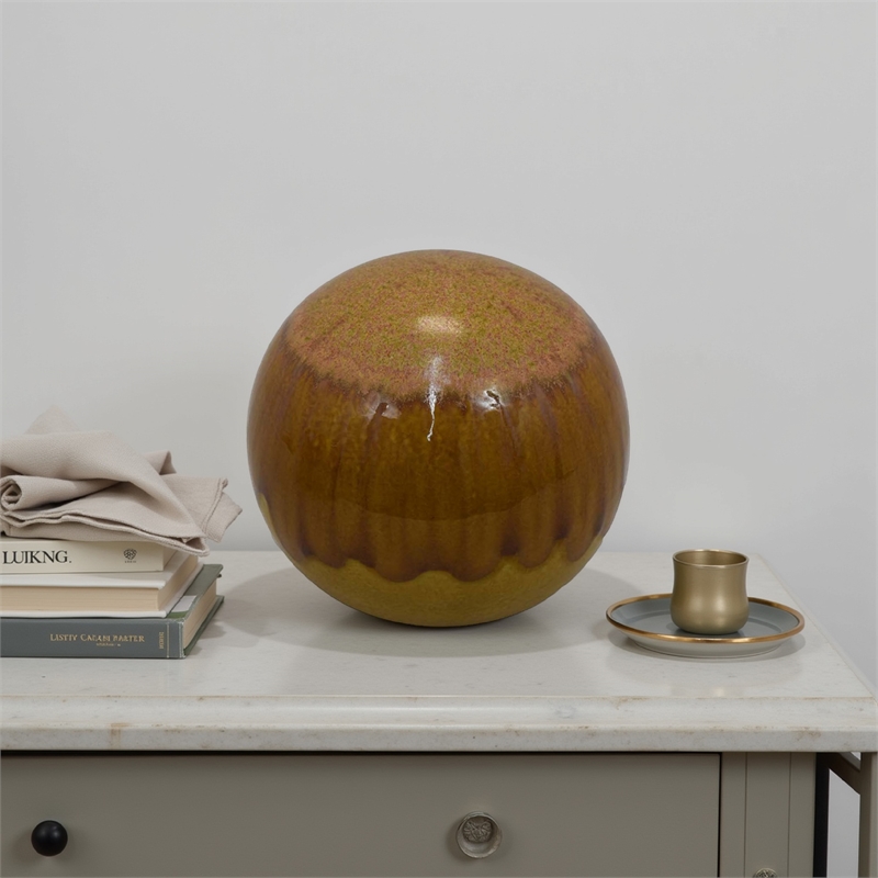 Benjara Mary Tabletop Accent Decor- Modern Round Orb- 10