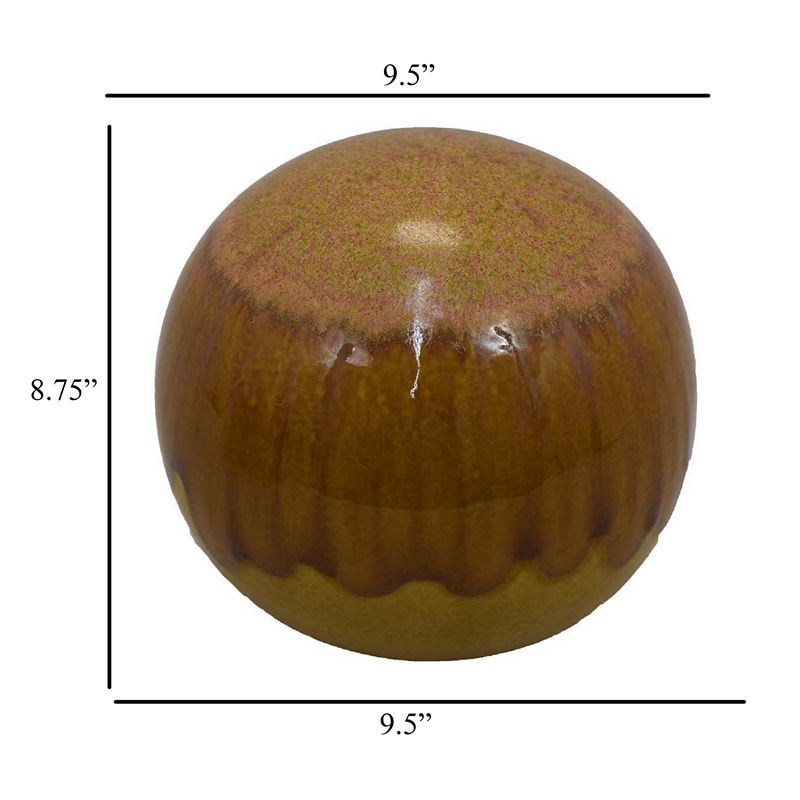 Benjara Mary Tabletop Accent Decor- Modern Round Orb- 10