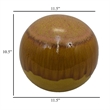 Benjara Mary Tabletop Accent Decor- Modern Round Ball- 12