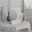 Benjara Keveny Tabletop Decor- C Arch Sculpture Texture White Marble- 13 Inch