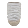 Benjara Accent Planter- Abstract Wave Coastal Design- 22