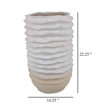 Benjara Accent Planter- Abstract Wave Coastal Design- 22