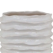 Benjara Accent Planter- Abstract Wave Coastal Design- 22