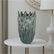 Benjara Esen Decorative Vase- Abstract Wave Design- 22