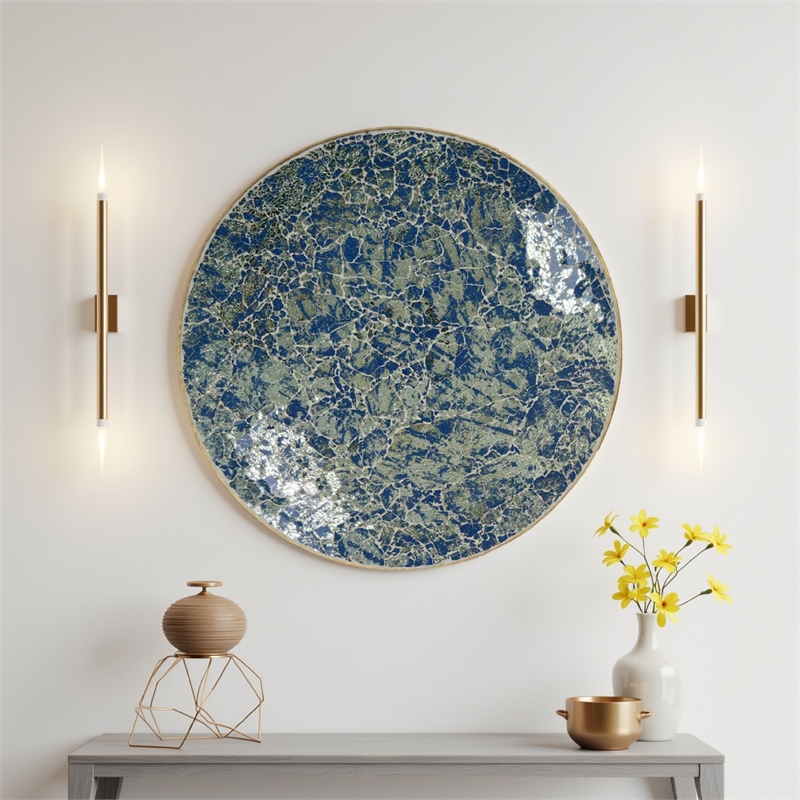 Benjara Qwin Decorative Wall Platter- 24