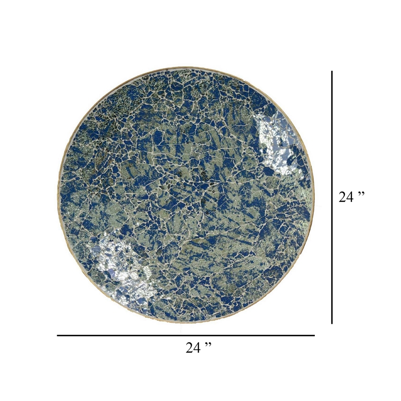 Benjara Qwin Decorative Wall Platter- 24